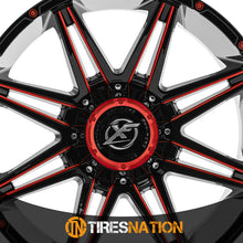 Xf Off-Road Xf-220 Gloss Black & Red Milled 17X9 6X135/6X139.7 106.4 0
