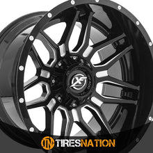 Xf Off-Road Xf-222 Gloss Black & Milled 22X12 6X135/6X139.7 106.4 -44