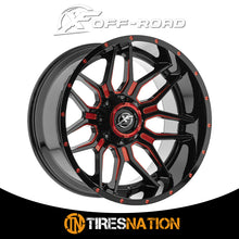 Xf Off-Road Xf-222 Gloss Black & Red Milled 20X10 8X165.1/8X170 125.2 -12