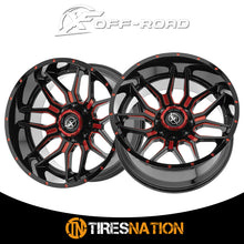 Xf Off-Road Xf-222 Gloss Black & Red Milled 20X9 5X127/5X139.7 78.1 12