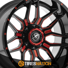 Xf Off-Road Xf-222 Gloss Black & Red Milled 20X10 5X139.7/5X150 110.3 -12