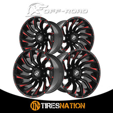 Xf Off-Road Xf-224 Gloss Black & Red Milled 20X9 5X127/5X139.7 78.1 0