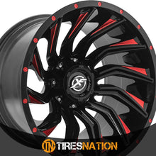 Xf Off-Road Xf-224 Gloss Black & Red Milled 22X12 8X165.1/8X170 125.2 -44