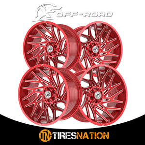 Xf Off-Road Xf-229 Anodized Red & Milled 20X10 6X135/6X139.7 106.4 -24