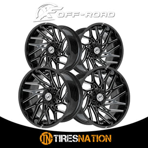Xf Off-Road Xf-229 Gloss Black & Milled 20X10 5X127/5X139.7 78.1 -12