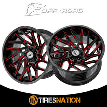 Xf Off-Road Xf-229 Gloss Black & Red Milled 24X12 6X135/6X139.7 106.4 -44