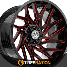 Xf Off-Road Xf-229 Gloss Black & Red Milled 24X12 6X135/6X139.7 106.4 -44