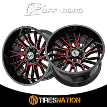 Xf Off-Road Xf-230 Gloss Black & Red Machined 20X10 5X127/5X139.7 78.1 -24
