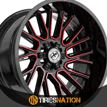 Xf Off-Road Xf-230 Gloss Black & Red Machined 20X10 5X127/5X139.7 78.1 -12