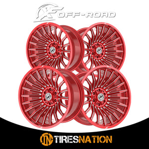 Xf Off-Road Xf-231 Anodized Red & Milled 20X10 5X127/5X139.7 78.1 -24