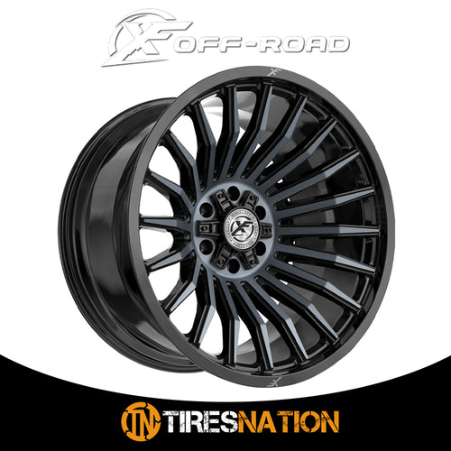 Xf Off-Road Xf-231 Gloss Black & Machined Titanium Double Dark Tint 20X9 5X127/5X139.7 78.1 0
