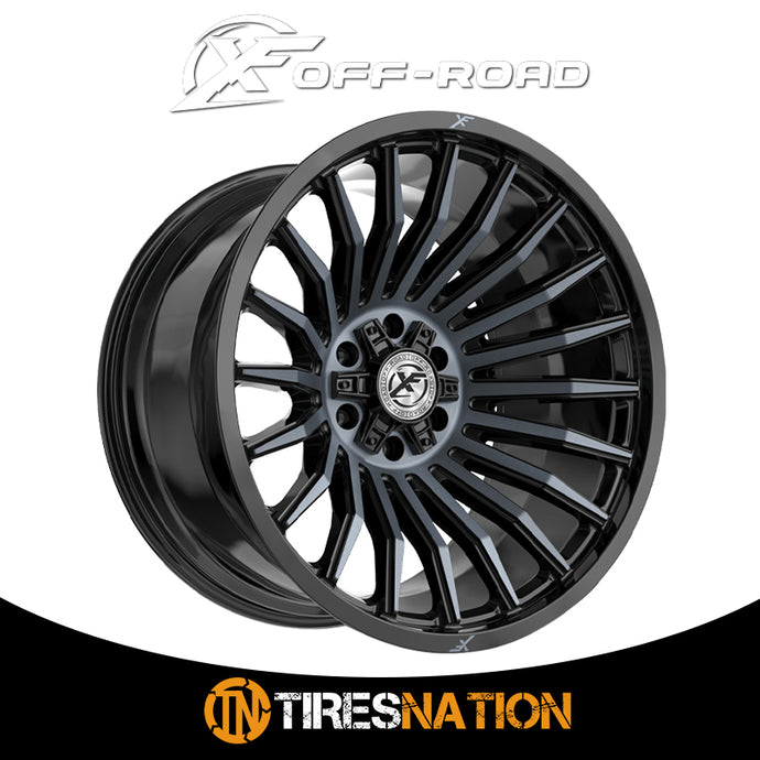 Xf Off-Road Xf-231 Gloss Black & Machined Titanium Double Dark Tint 20X9 5X127/5X139.7 78.1 0