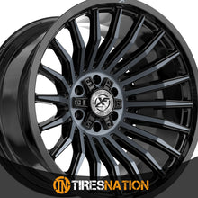 Xf Off-Road Xf-231 Gloss Black & Machined Titanium Double Dark Tint 20X9 5X127/5X139.7 78.1 0