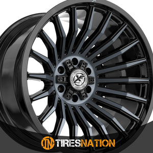 Xf Off-Road Xf-231 Gloss Black & Machined Titanium Double Dark Tint 20X10 5X127/5X139.7 78.1 -24