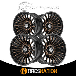 Xf Off-Road Xf-231 Satin Black & Bronze Machined Double Dark Tint 26X12 5X127/5X139.7 78.1 -44