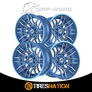 Xf Off-Road Xf-232 Anodized Blue & Milled 20X10 6X135/6X139.7 106.4 -12