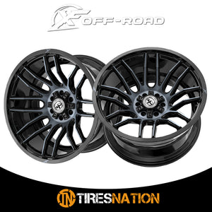 Xf Off-Road Xf-232 Gloss Black & Machined Titanium Double Dark Tint 20X9 5X127/5X139.7 78.1 0