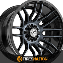 Xf Off-Road Xf-232 Gloss Black & Machined Titanium Double Dark Tint 20X9 5X127/5X139.7 78.1 0