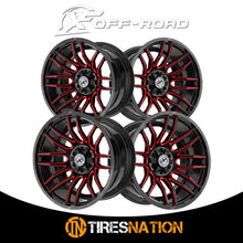 Xf Off-Road Xf-232 Gloss Black & Red Milled 20X10 8X165.1/8X170 125.2 -12