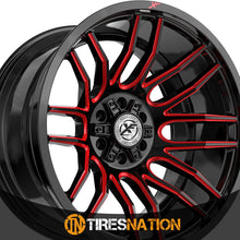 Xf Off-Road Xf-232 Gloss Black & Red Milled 20X12 5X127/5X139.7 78.1 -44