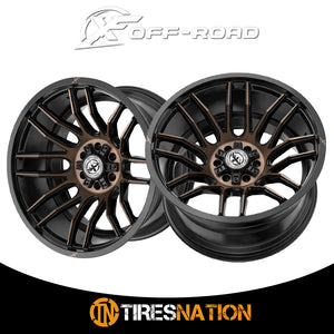 Xf Off-Road Xf-232 Satin Black & Bronze Machined Double Dark Tint 18X9 5X127/5X139.7 78.1 12