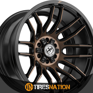 Xf Off-Road Xf-232 Satin Black & Bronze Machined Double Dark Tint 17X9 5X127/5X139.7 78.1 0