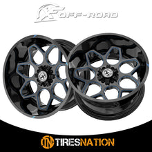 Xf Off-Road Xf-233 Gloss Black & Blue Milled 20X10 5X127/5X139.7 78.1 -24