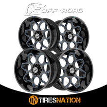 Xf Off-Road Xf-233 Gloss Black & Blue Milled 20X10 5X127/5X139.7 78.1 -24