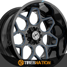 Xf Off-Road Xf-233 Gloss Black & Blue Milled 20X9 5X127/5X139.7 78.1 12