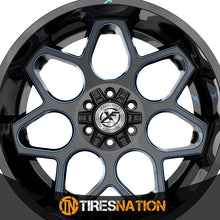 Xf Off-Road Xf-233 Gloss Black & Blue Milled 20X10 5X127/5X139.7 78.1 -24
