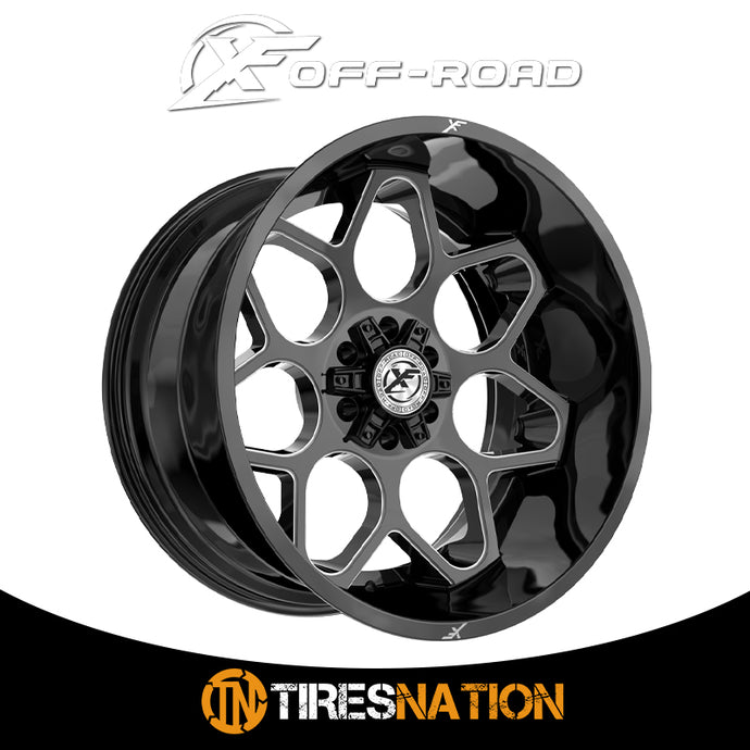 Xf Off-Road Xf-233 Gloss Black & Milled 20X10 8X165.1/8X170 125.2 -24