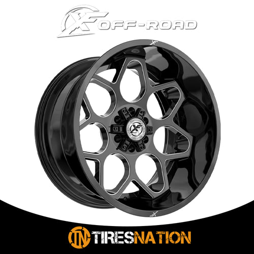 Xf Off-Road Xf-233 Gloss Black & Milled 20X10 5X127/5X139.7 78.1 -24