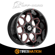 Xf Off-Road Xf-233 Gloss Black & Red Milled 20X10 5X127/5X139.7 78.1 -12