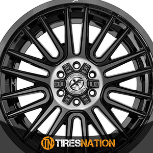 Xf Off-Road Xf-234 Gloss Black & Brushed Double Dark Tint 20X10 5X127/5X139.7 78.1 -24