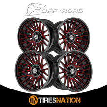 Xf Off-Road Xf-234 Gloss Black & Red Machined 20X10 5X127/5X139.7 78.1 -12