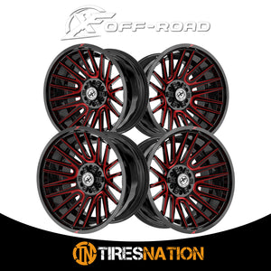 Xf Off-Road Xf-234 Gloss Black & Red Machined 20X10 6X135/6X139.7 106.4 -12