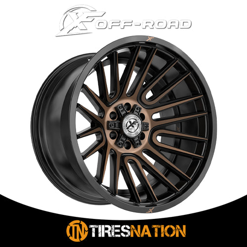 Xf Off-Road Xf-234 Satin Black & Bronze Machined Double Dark Tint 20X10 6X135/6X139.7 106.4 -12