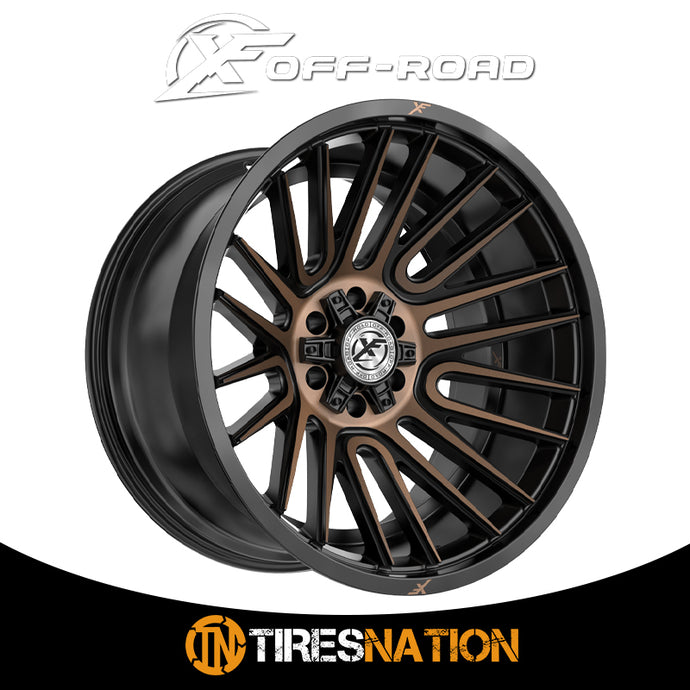 Xf Off-Road Xf-234 Satin Black & Bronze Machined Double Dark Tint 20X10 6X135/6X139.7 106.4 -12
