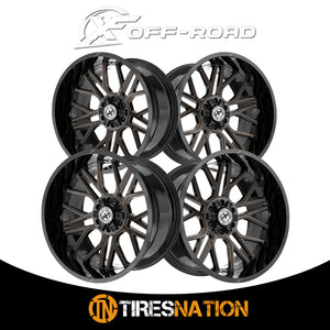Xf Off-Road Xf-235 Gloss Black & Bronze Milled 20X9 5X127/5X139.7 78.1 0