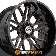Xf Off-Road Xf-235 Gloss Black & Bronze Milled 20X10 5X127/5X139.7 78.1 -12