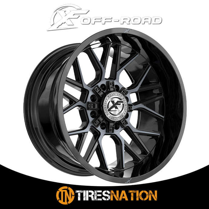 Xf Off-Road Xf-235 Gloss Black & Machined Titanium Double Dark Tint 20X9 5X127/5X139.7 78.1 12