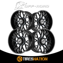 Xf Off-Road Xf-235 Gloss Black & Machined Titanium Double Dark Tint 20X9 5X127/5X139.7 78.1 12