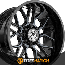 Xf Off-Road Xf-235 Gloss Black & Machined Titanium Double Dark Tint 20X9 5X127/5X139.7 78.1 12