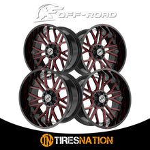 Xf Off-Road Xf-235 Gloss Black & Red Milled 20X10 5X127/5X139.7 78.1 -12