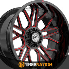 Xf Off-Road Xf-235 Gloss Black & Red Milled 20X9 5X127/5X139.7 78.1 12
