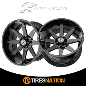 Xf Off-Road Xf-236 Gloss Black & Milled 20X12 8X165.1/8X170 125.2 -44