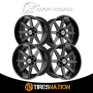 Xf Off-Road Xf-236 Gloss Black & Milled 20X12 8X165.1/8X170 125.2 -44
