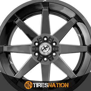Xf Off-Road Xf-236 Gloss Black & Milled 20X10 5X127/5X139.7 78.1 -12