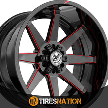 Xf Off-Road Xf-236 Gloss Black & Red Milled 20X10 5X127/5X139.7 78.1 -12