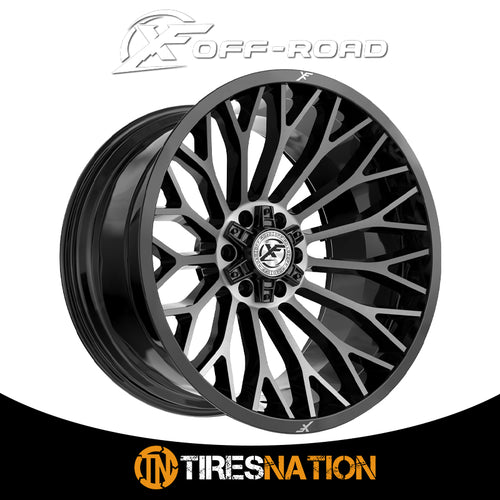 Xf Off-Road Xf-237 Gloss Black & Brushed Double Dark Tint 20X10 5X127/5X139.7 78.1 -12